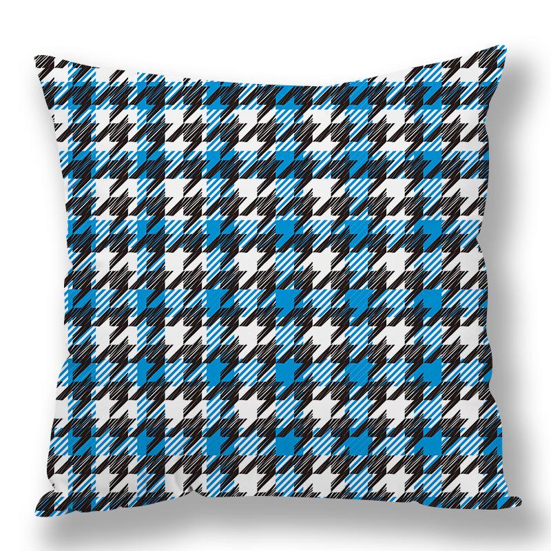 Abstract Houndstooth Geometric Pillow Cover Design Pillow Waist Premium Durable Quality Useful Practical Reliable