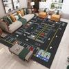 Cartoon Carpet Children's Parking Lot Traffic Game Floor Mat Carpet Boy Car Road Track Carpet Lane Floor Mat Rugs Living Room