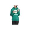 adidas Neo Logo American Retro Print Hoodie Long Sleeve Sweatshirt Unisex Green