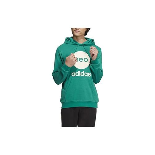 adidas Neo Logo American Retro Print Hoodie Long Sleeve Sweatshirt Unisex Green