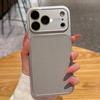 Luxury Glitter Large Camera Glass Glossy Case For iPhone 17 16 15 14 13 Pro Max Shockproof Shining Electroplating Armor Cover