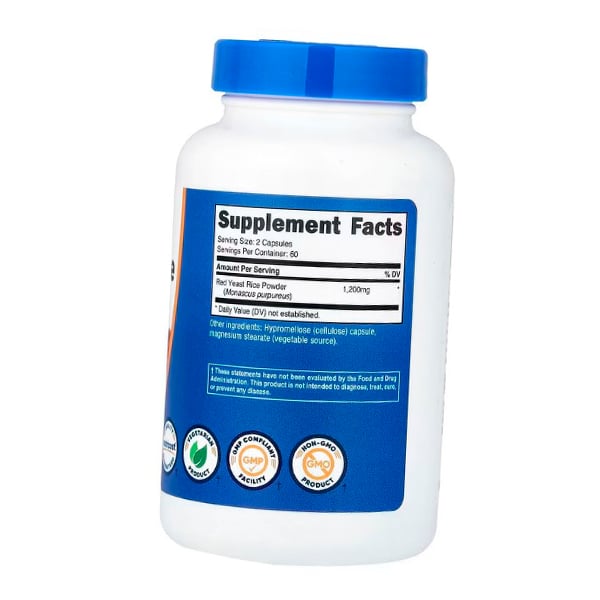 Roter Hefereis, Red Yeast Rice 1200, Nutricost 120 Kapseln (71647025)