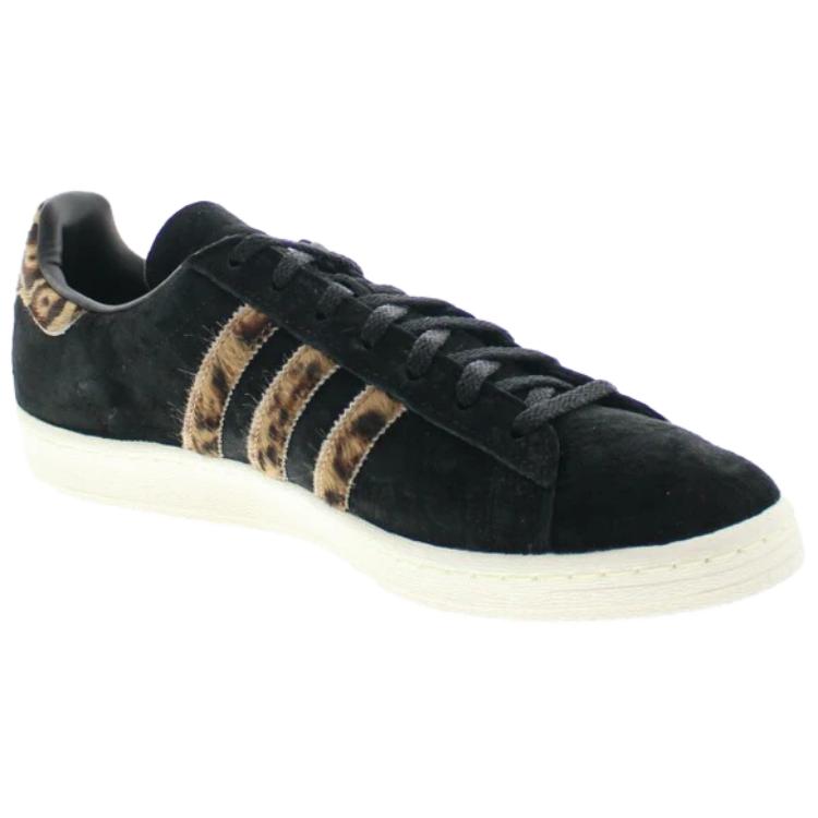 Adidas Originals x XLARGE Campus 80s Abrasion Resistant Low top Skateboard Shoes Men's Black Brown Q34551