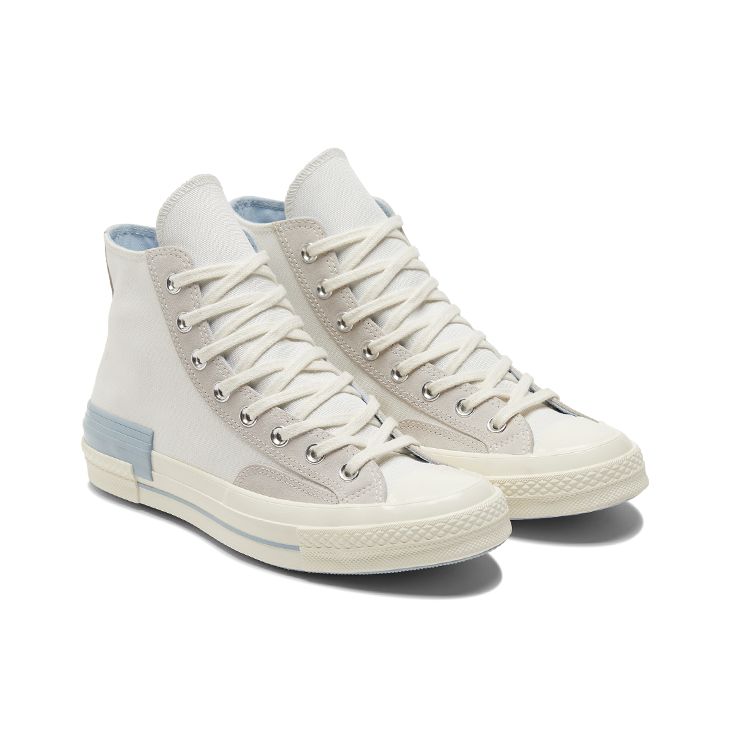 Converse 1970s Chuck Taylor Crystal Patchwork Deconstructed Canvas Shoes Unisex Sneakers White Blue 173100C