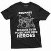 Drummer T-shirt Funny Gift Drumming Music Musician Band Tee Shirt Gift for Him