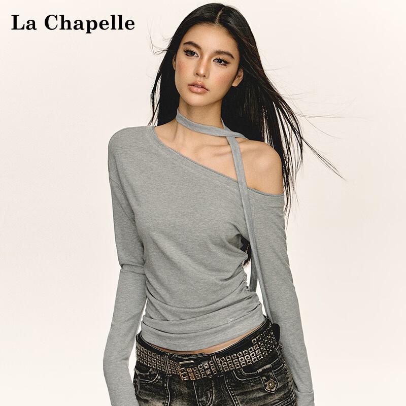 La Chapelle 2025 Spring/Autumn Women s Off-Shoulder Long Sleeve Top L