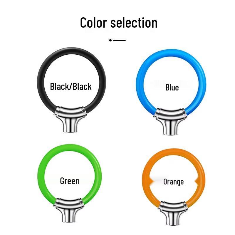 Bike Anti-Theft Ring Lock - Compact, Steel Cable for Mountain, Road & E-Bikes