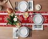 Christmas Red Snowflake Table Runners Dresser Scarves Decor Washable Xmas Dining Table Runners Christmas Decorations