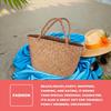 Casual Straw Bag Natural Wicker Tote Bags Women Braided Handbag