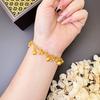 Pumpkin Bracelet Chinese Style Retro Light Luxury Bracelet with Chinese Characters 'Fu'
