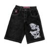 Unisex Y2K Baggy Shorts Vintage American Streetwear Printing Denim Shorts 2000s Hip Hop Men Women Casual Basketball Shorts
