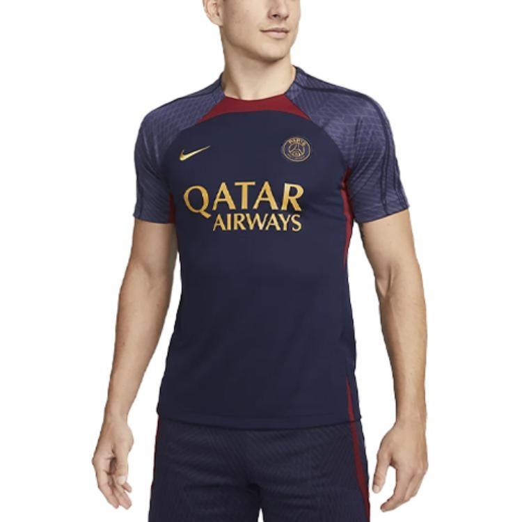Nike Soccer Jerseys Men's Dark Blue Moderate Straight Fit Unisex DX3022-499