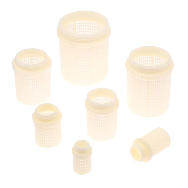 ABS White Female/Male Filter Cup Water Pump Protect Hose Mesh Filter Garden Irrigation Fittings Aquarium Fish Tank Filter Cup