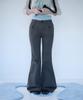 Mileko Button Pocket Bootcut Pt Charcoal