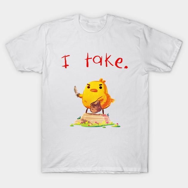 Men Black Print T-shirt I Take No-Cut Transfer Paper Print Cotton Tshirt L белый