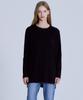 BASIC HOUSE Women'S Cotton Single Layered Long Sleeve T-Shirt Black Lats0217