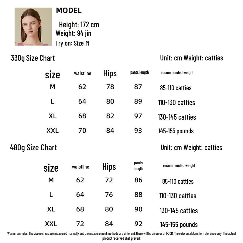 Women's Double Layer High Waist Wool Cashmere Silk Pants - Warm Velvet Lined Base Layer for Autumn