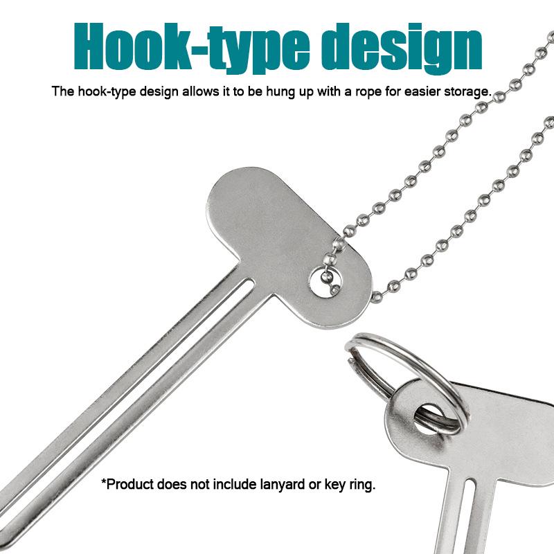 Silver Key-Shaped Tube Squeezer Tool for Toothpaste and Creams Squeezer Hand Cream Face Cleanser Toothpaste Bathroom Accessories