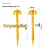 Camping Canopy Tent Stakes: Plastic Ground Stakes, Beach & Picnic Mat Anchors, Windproof Fixing, Gardening Wire Stakes.