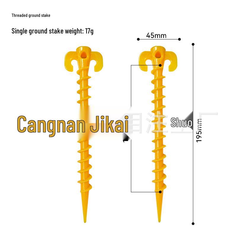 Camping Canopy Tent Stakes: Plastic Ground Stakes, Beach & Picnic Mat Anchors, Windproof Fixing, Gardening Wire Stakes.
