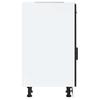 Vidaxl Base Kitchen Cabinet, Porto, Black, Wood-based Material