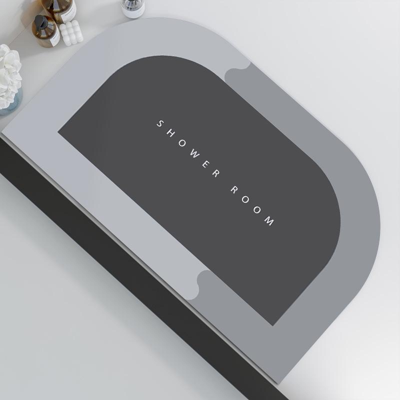 Diatomium Mud Moisture-wicking Pad Bathroom Slip-resistant Quick Drying Rug Toilet Door Carpet Bathroom Fine Door Mat Can Be Cut