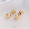 Pandantiv Clopoțel Fulg de Nea Umplut cu Aur de 14K 13mm cu Inel de Legătură - Charm Handmade DIY pentru Brățară/Colier