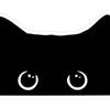 Vinyl Car Sticker Waterproof Styling Cover for Car Decoration Adorable Poor Cat Design with Big Eyes Decals Stickers  for Car