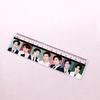 8pcs BTS Bangtan Boys Group Photo Acrylic Ruler, 15cm Clear Printed Straight Ruler, Kpop ARMY Fans School & Office Stationery