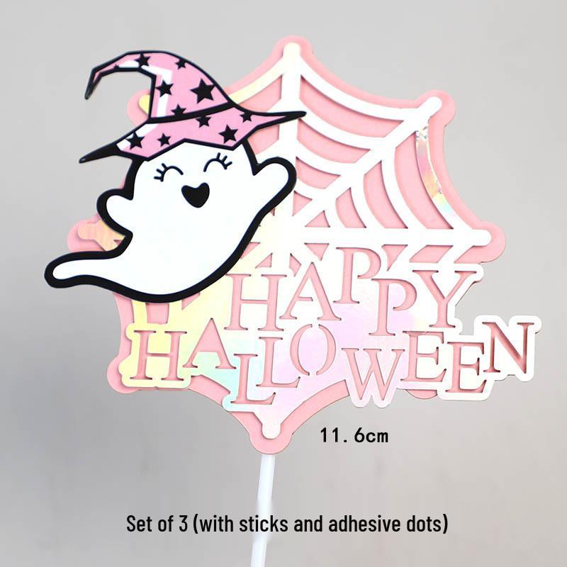 Backen Halloween Kuchen Dekoration: Fledermaus, Spinne, Hexe, Geisterhaus Topper