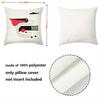 Modern Abstract Red Black Pattern Decorative Cushions Polyester pillowcase, sofa decorative cushion cov Headboard Pillow