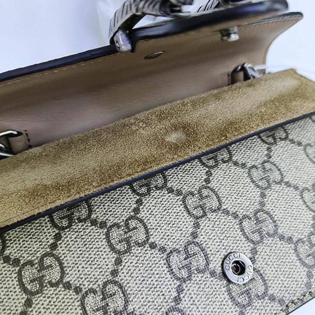[Pre-Owned] Gucci Dionysus GG Supreme Super Mini Bag 'Beige' - Very Good #64TQL7