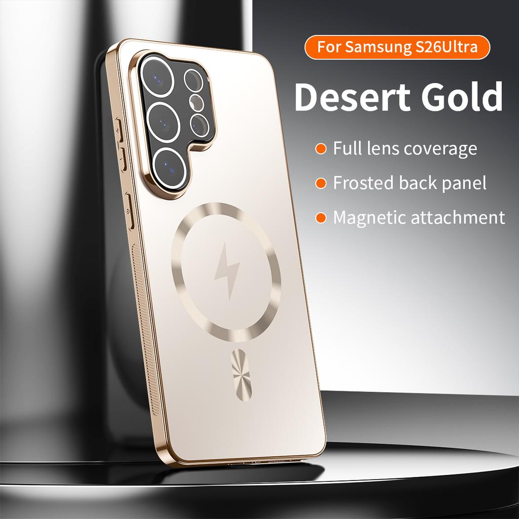 Magnetic Case For Samsung Galaxy S26 Ultra S25 Plus S24 S23 S22 Precise Perfect Fit Shockproof For MagSafe Lens Protection Cover