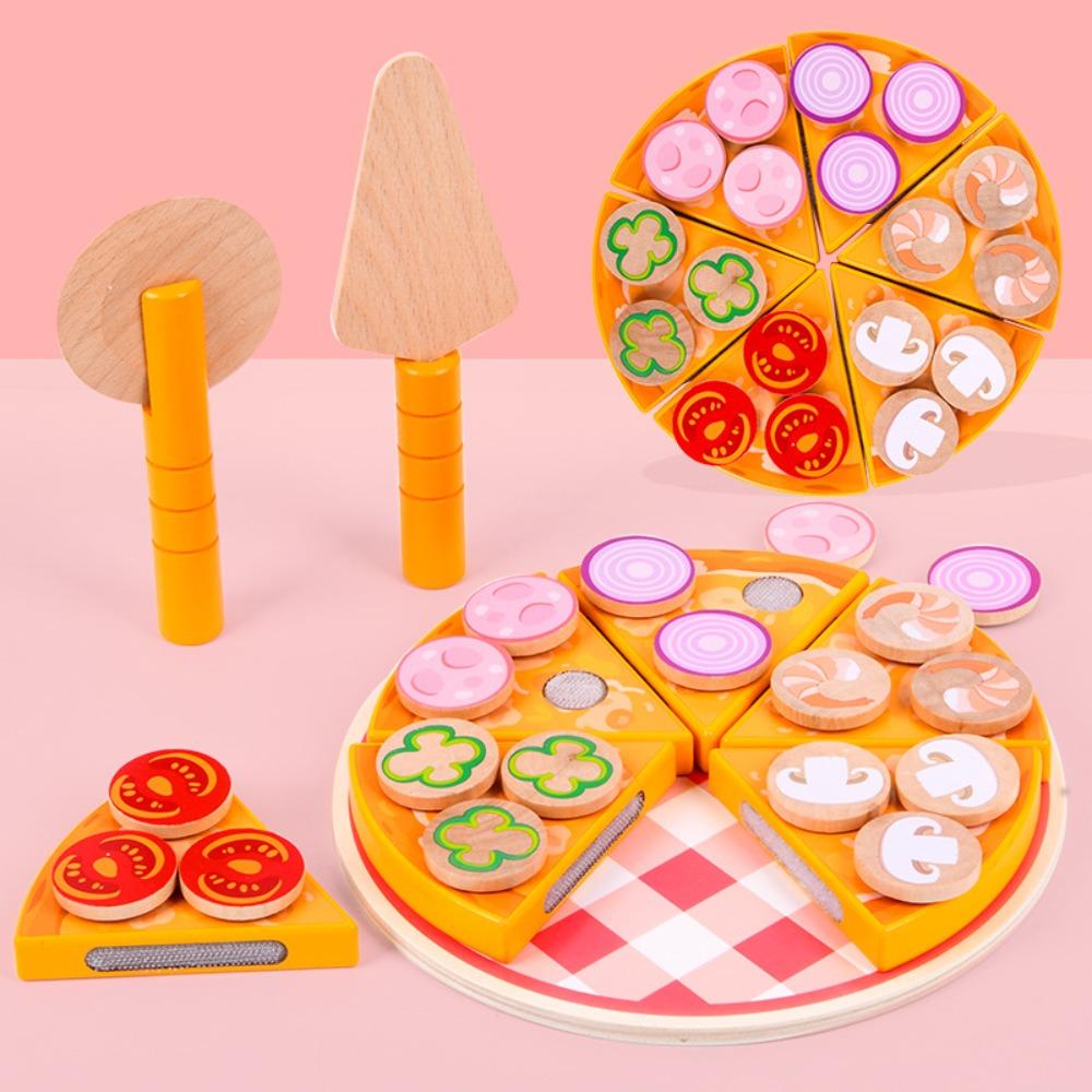 

Interactive Pizza Pretend Play Toy Early Education Cookie Play Food Set House Kitchen Toys Pizza