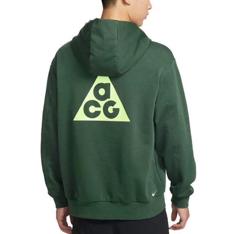 Nike ACG Sweatshirts Men's Green Hooded Moderate IO9668-323