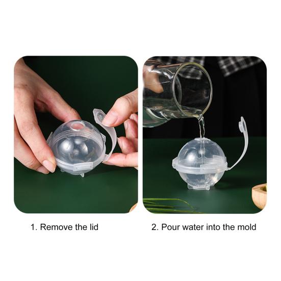 Yousheng Ice Ball Mold Round Quick Release Plastic Whiskey Chilling Ice Cube Tray Kitchen Tool