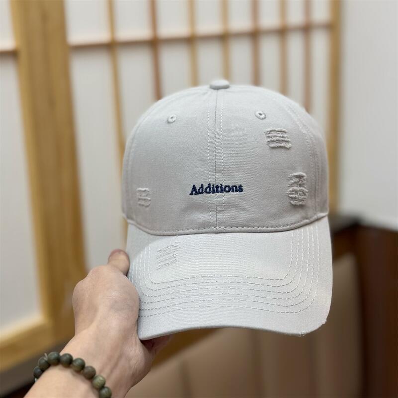 Spring And Summer Letter Embroidery Baseball Cap Children Washed Soft Top Cap Men'S Versatile Sunshade Sunscreen Cap