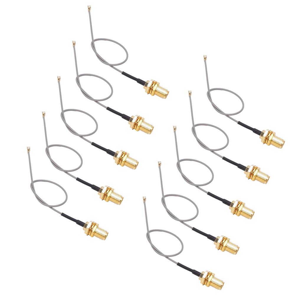 10PCS Coaxial Adapter Cable RF Signal Extension Cables 50 Ohms for GPS Systems Receivers Scanners