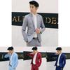Giacca Blazer Slim Fit a Un Bottone Cappotto Formale da Lavoro In 7 Colori**