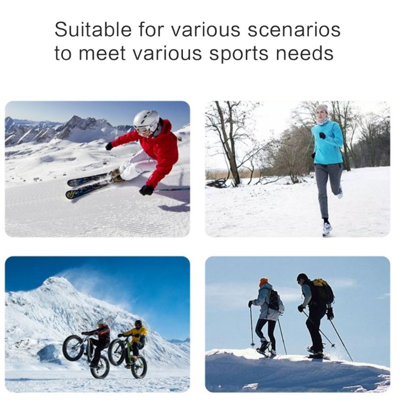 Winter Skull Hat for Outdoor Sports Ear Muff Beanie Cap Windproof Hiking Skiing Cap Headwear Thickened Fleece Hat