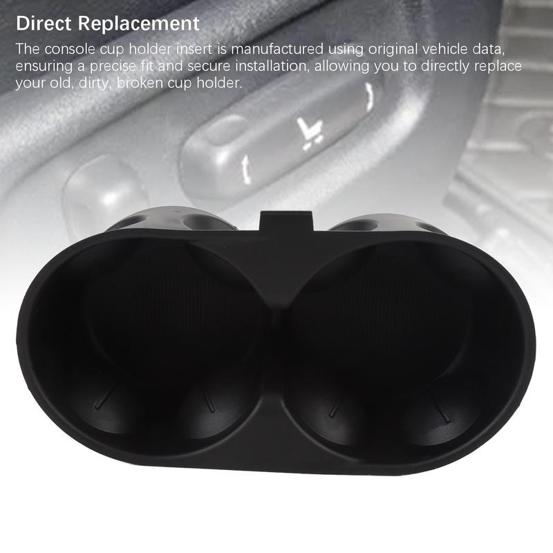 Center Console Cup Holder ert Liner 68312236AC Heat Resisting PP Material Cup Holder ert for Pacifica 2017-2024