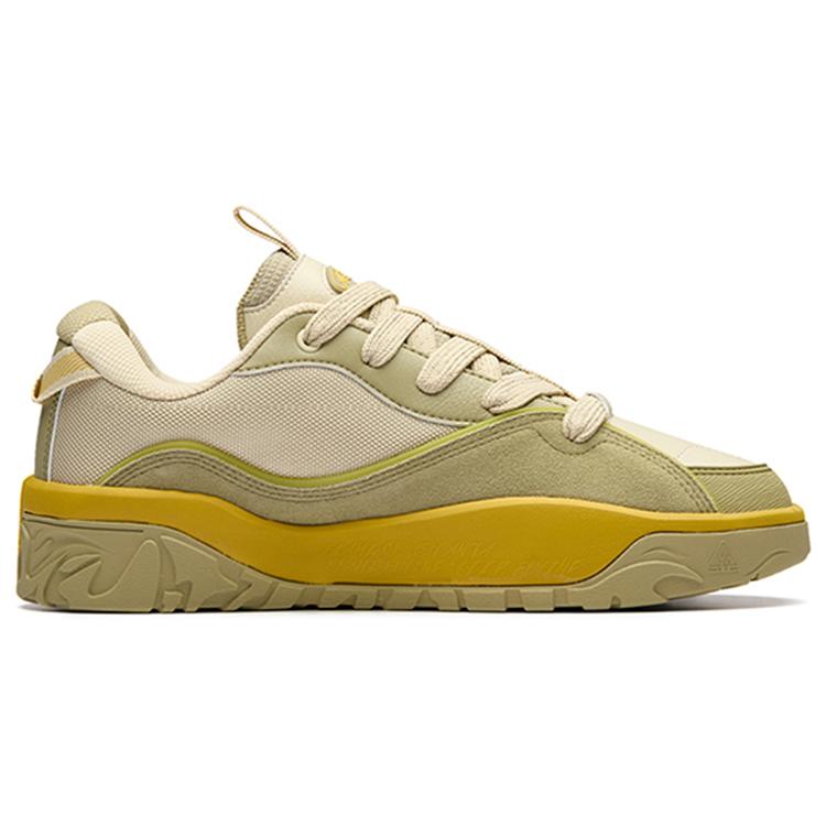 Anta Hot Height Increasing Low top Skateboard Shoes Men's Grain Beige Yellow 912238083-4