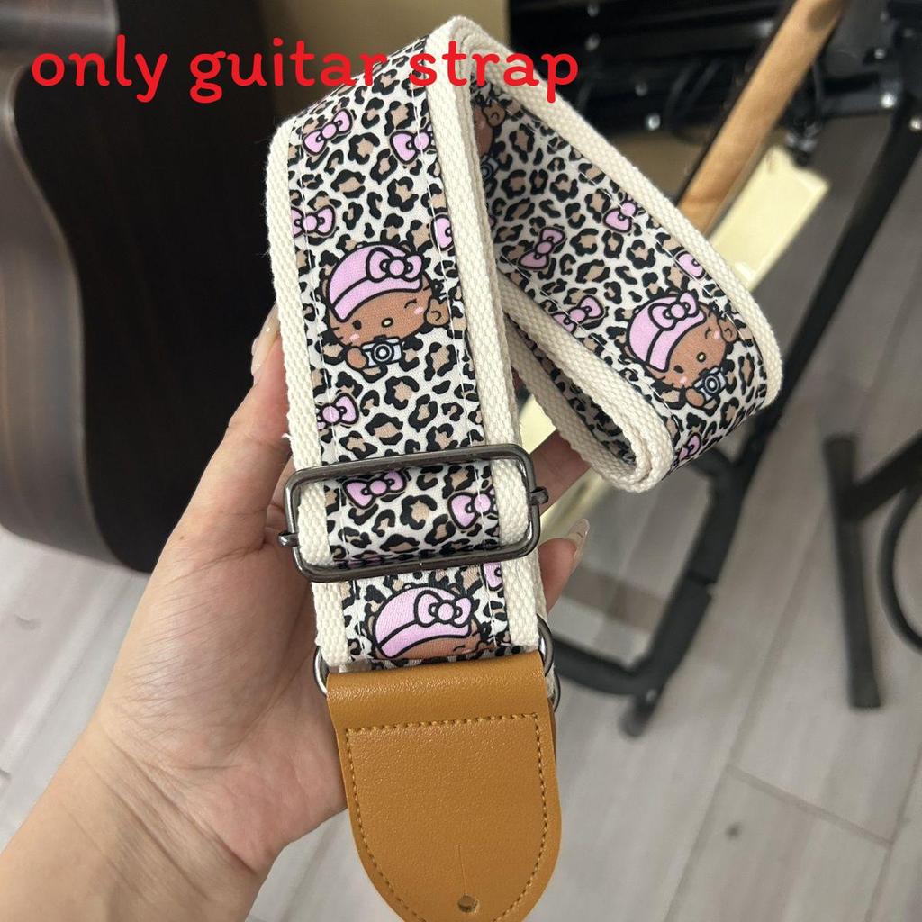 Hello Kitty Guitar Strap With Metal Buckle For Electric Acoustic Bass Ukulele Classical Instruments