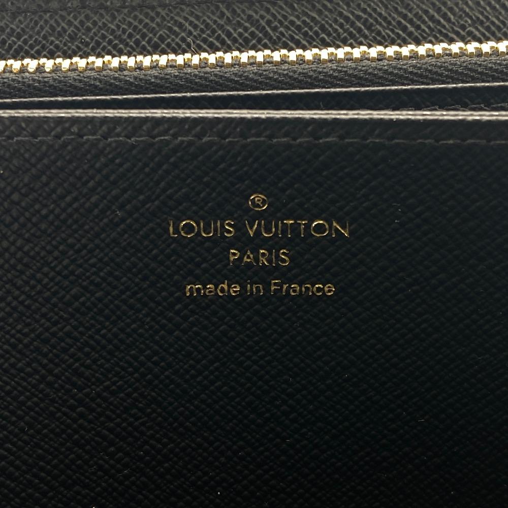LOUIS VUITTON M69353 Zip Around Monogram Giant leather Zippy wallet Purse Brown leather unisex Used