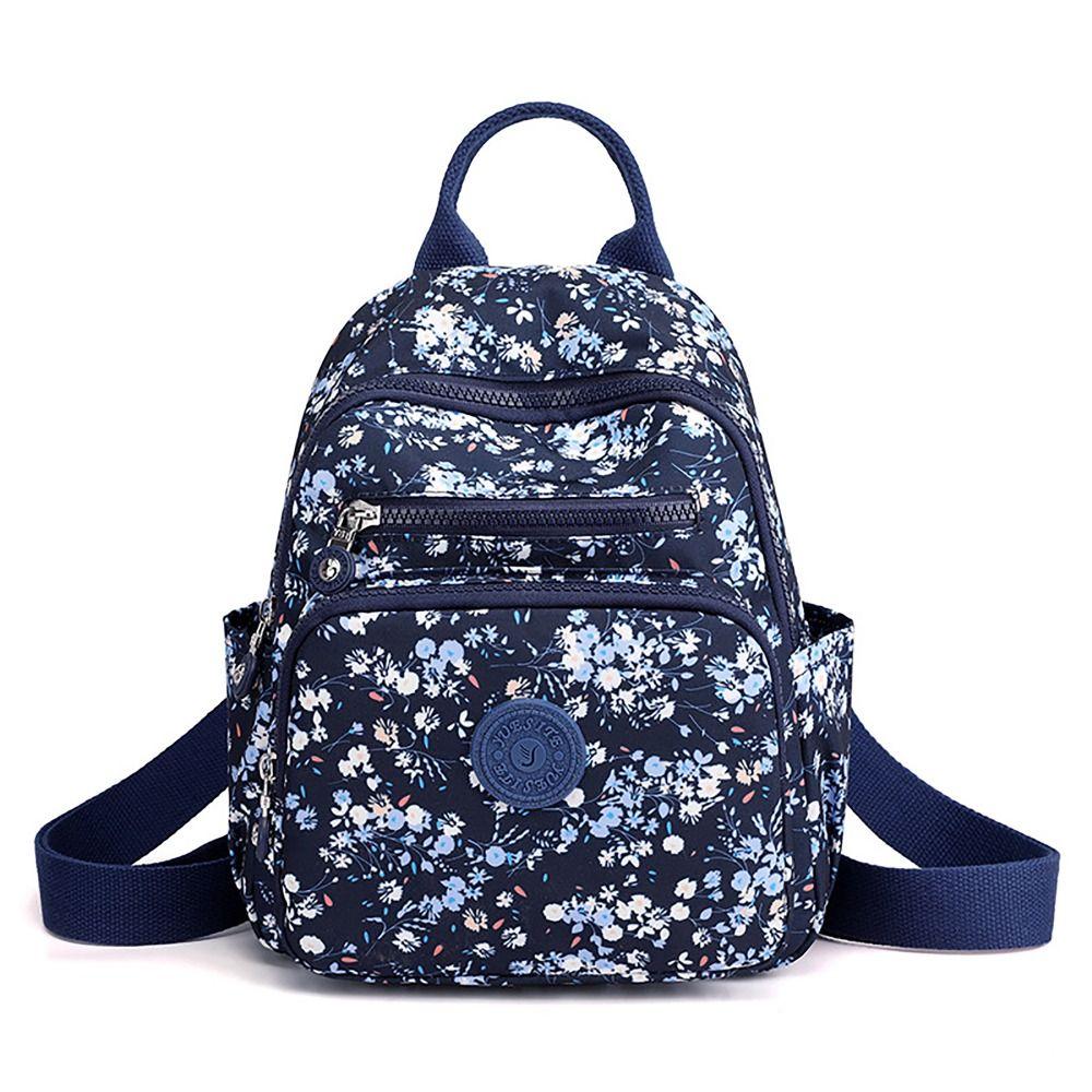 Large Capacity Backpack Small Printing Nylon Sports Backpack Waterproof Student Bag Travel Sports