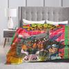 Guilmon In The Box Digimon Blankets Soft Warm Flannel Throw Blanket Cover for Bed Living room Picnic Travel Home Sofa