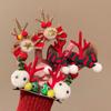Sequin Christmas Elk Hairpin Merry Christmas Decor Plush Hair Clip  Girls
