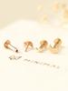 Minimalpiercing 14K Internal Plain Moon Star Clover Labret Piercing