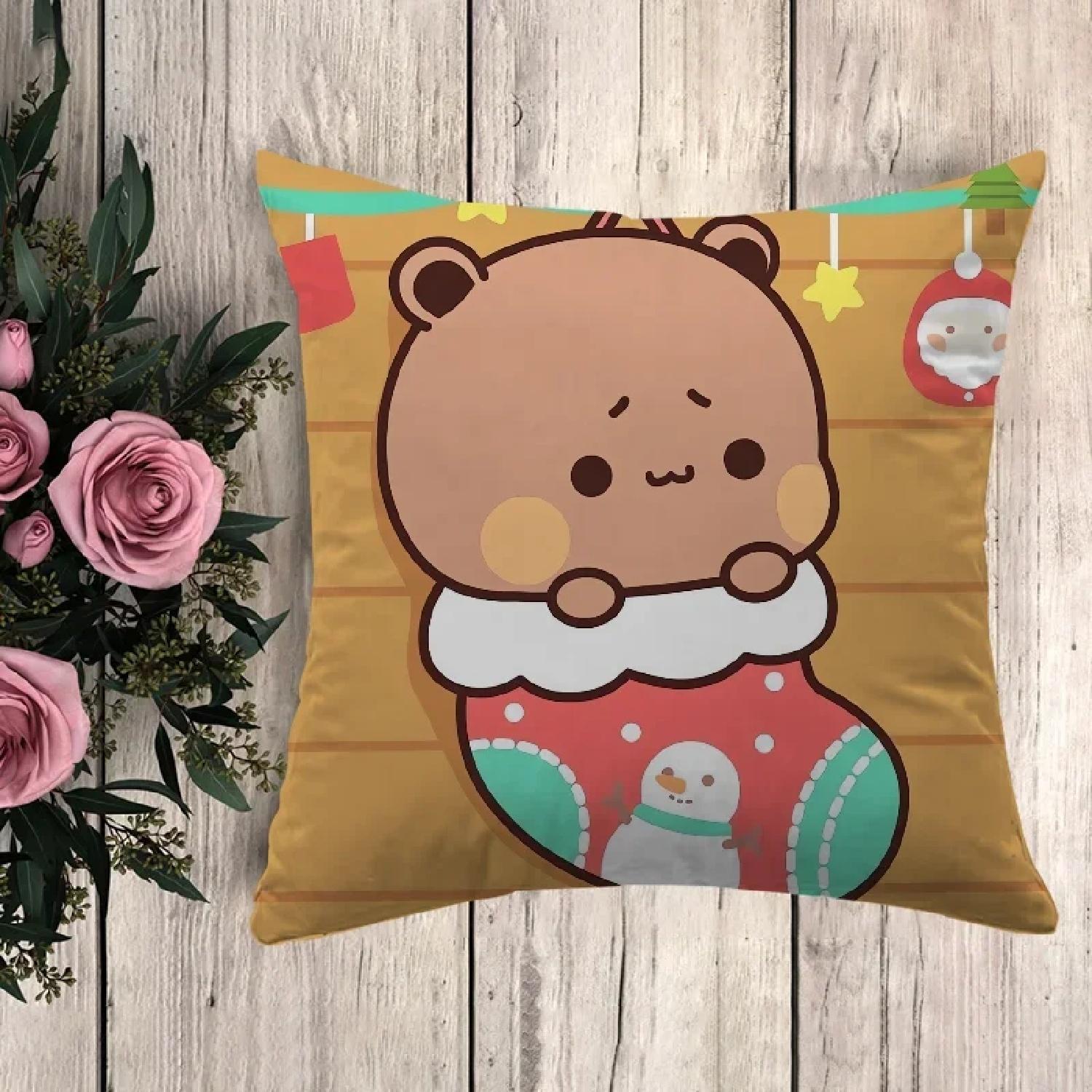 

Anime Pillow Bubu Dudu Decorative Pillows for Sofa Pillowcase Pilow Cases Cushion Fall Decor Car Decorationz,(14) 66x66cm