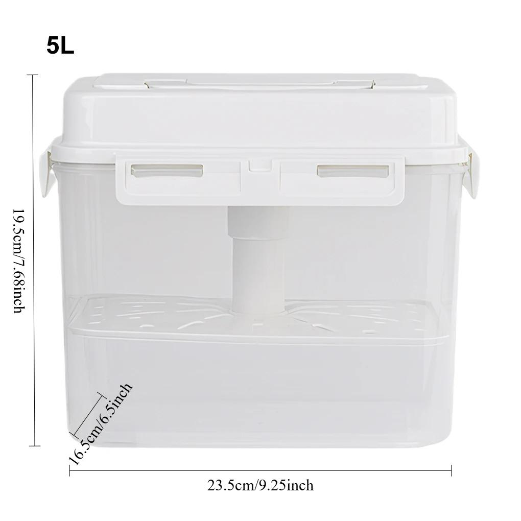 4/5L Sealed Pickle Jar  Press Fermentation Storage Container For Gherkin Sauerkraut Olive And Kimchi Plastics Sauerkraut Holder